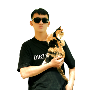 A Fashionable Young Man Holding A Calico Cat Outdoors On A Sunny Day. 19890 - Cat PNG image with transparent background